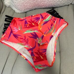 NWT pink Victoria’s Secret high waist bikini L